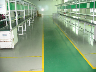 重庆环氧树脂地坪漆工业厂房地面刷油漆、划线施工