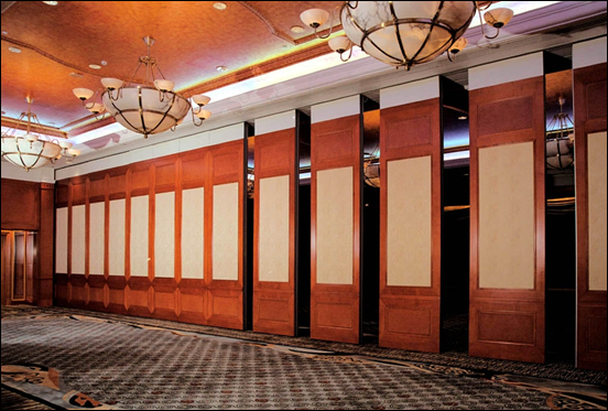 湘潭市酒店饭店宴会厅室内包厢推拉活动屏风隔断施工那家好