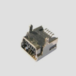 Mini USB接口 2脚DIP-B插板端子SMT贴板 铜壳/铁壳