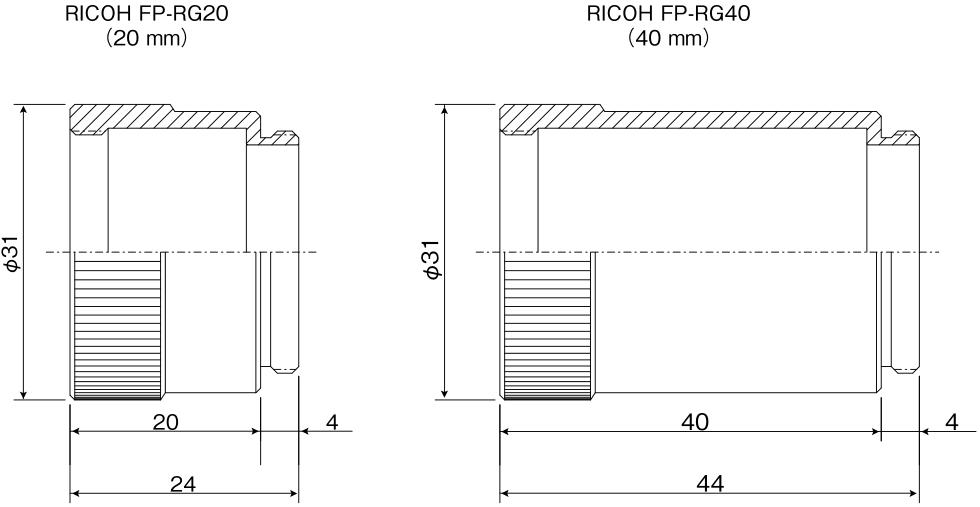 理光用来使RICOH FV系列性能较优化的镜头配件延长管组微距套3