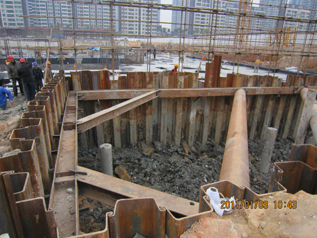 供应江苏拉森桩钢板桩租赁、施工