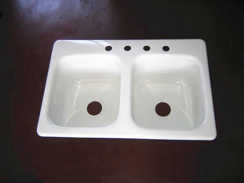 供应银山牌铸铁搪瓷水槽 洗菜盆，面盆