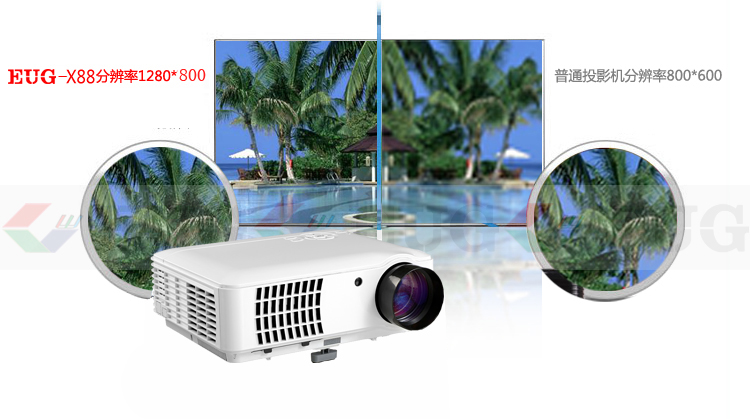 供应高清投影机 LED投影机 1080P投影机 多功能投影机 正品包邮