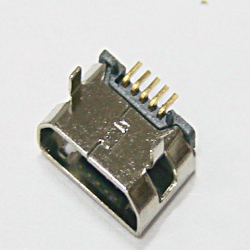 迈克Micro-USB母座 5P加长针脚插板不脱落镀镍