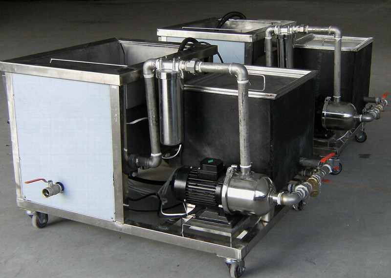苏州非标定做发动机组发动机配件维修除油环保型水溶剂单槽带过滤超声波清洗机