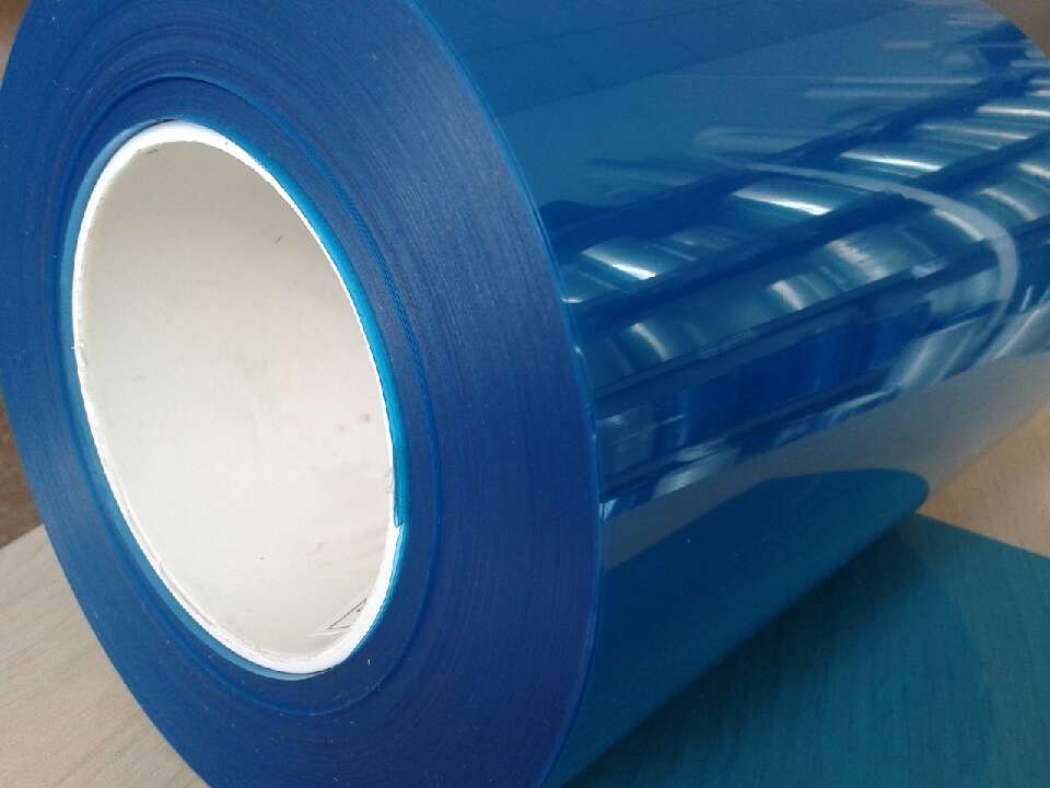 供应电子材料**10cpet蓝色离型膜、单面硅油膜