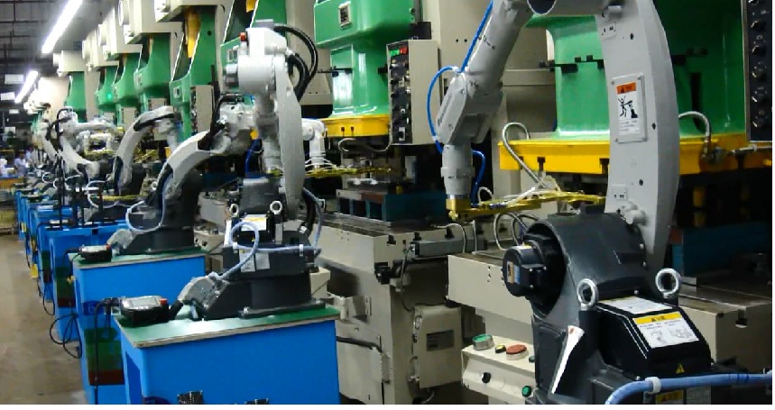 供冲床生产线自动上下料机器人 冲床物料搬运机器人 大型码垛机械手