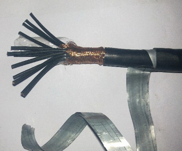 供应铜网屏蔽加铠装双屏蔽电缆线