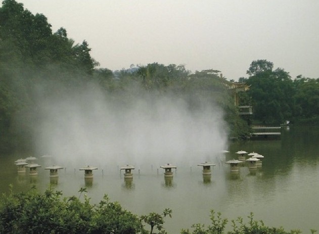 绿迪喷雾系统 户外降温系统 景观造雾设备 喷雾降臭系统