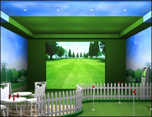 单屏模拟高尔夫_模拟高尔夫价格——穗体科技高尔夫