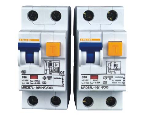 MRDB7L-40 10A 1P+N带过流保护的漏电断路器