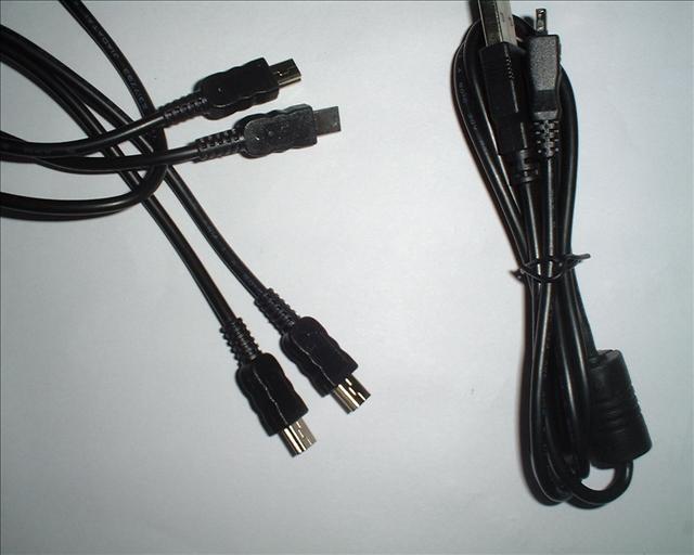 一分二 USB线 USB 迷你5P USB线 连接线