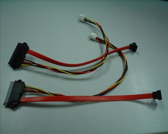 SATA线 红色 7+15P 转 SATA7P 弯头 /直头 +VH3.96 端子