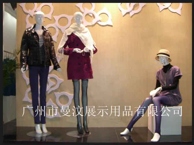 供应哑光白女装展示模特，优雅款式橱窗陈列模特，广东模特厂家