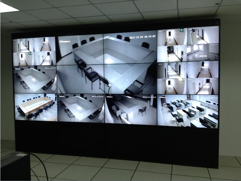 昆明47寸无缝显示拼接大屏幕 助力校园安全防护监控中心