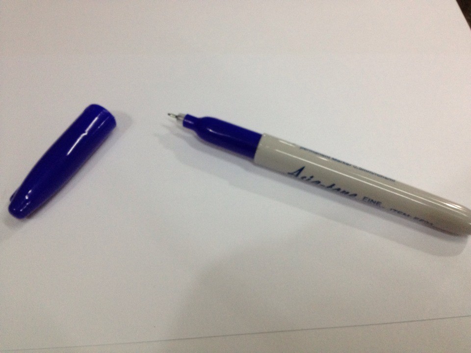 环保油性笔|无卤油性笔|0.5MM亚通防干记号笔