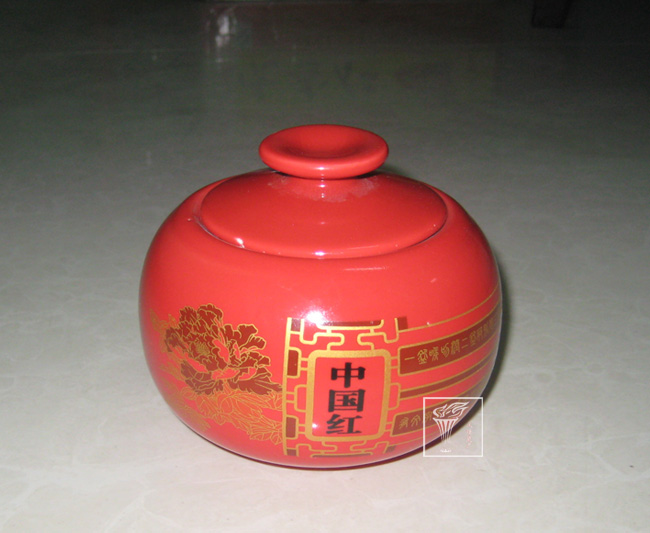 供应陶瓷茶叶罐 将军罐 仕女图茶叶罐