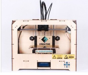 3D打印机 闪铸3D打印机 双喷头 3D打印机 3D打印机：送3耗材+包邮