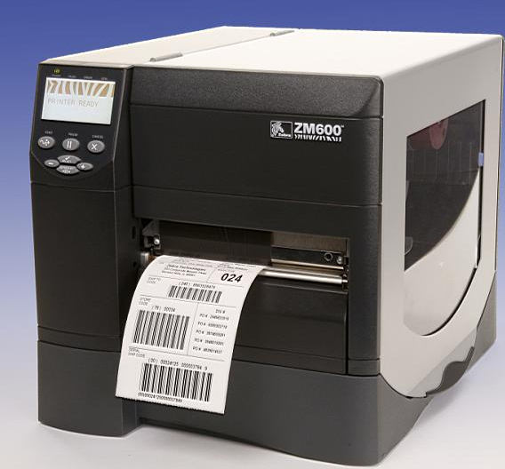 Zebra ZM600工商业条码打印机,含15种语言