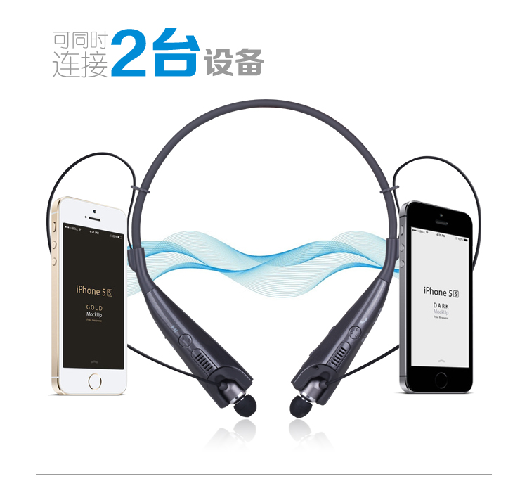 厂家批发NT100颈挂式立体声运动音乐蓝牙耳机