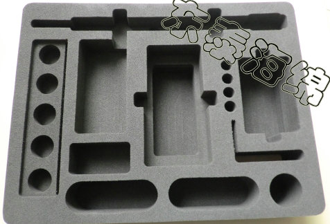 CNC雕刻一体成型EVA内衬/EVA片材/EVA板材/EVA内衬厂家