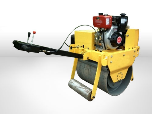 动力性能更好JYCB-700C手扶式大轮径柴油压路机 单钢轮振动压路机