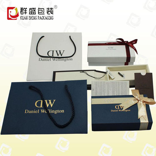 上海包装盒 订做对开式表盒 PU皮革手表盒子
