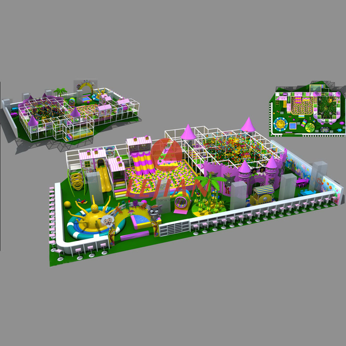 灰太狼主题淘气堡 儿童娱-乐-城 免费提供设计 儿童乐园
