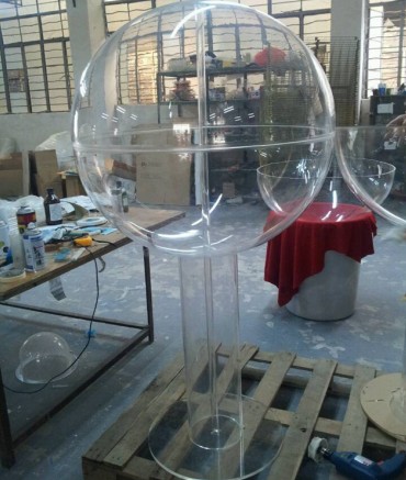 供应透明亚克力流水球 **玻璃空心圆球 亚克力圆球