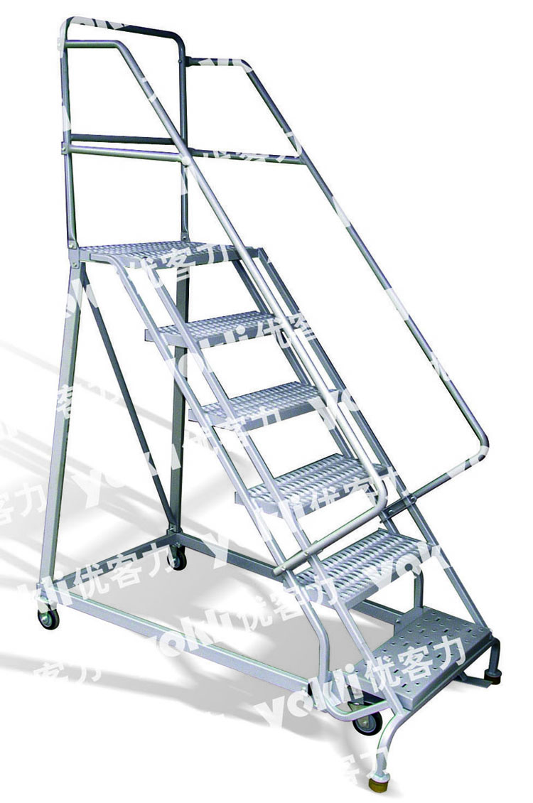 防滑登高可移动取货梯|仓库货架梯|工装维修梯|