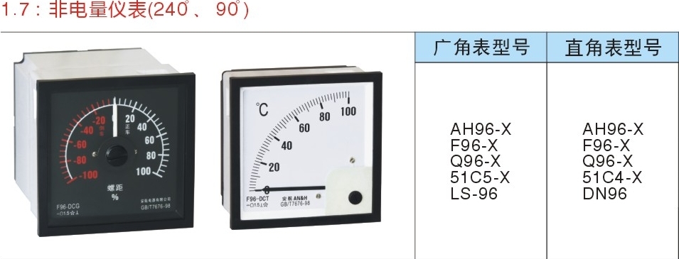 Q96-ZC 温度表、Q96-ZC压力表、流量表、Q96-ZC转速表、转/分、螺距、角度、舵角表 安航电器