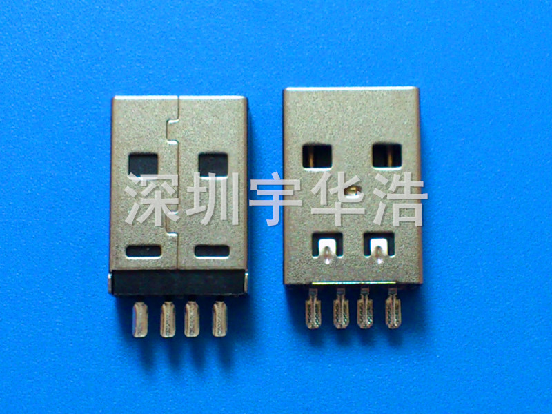 USB2.0 连接器，USB2.0 A公焊线式