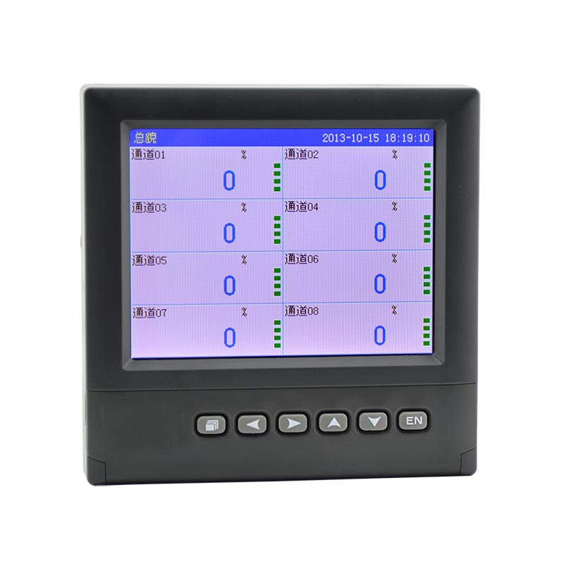 SIN-R6000D 彩屏无纸记录仪 温度湿度压力电流电压电量曲线记录 6 8 10 12路