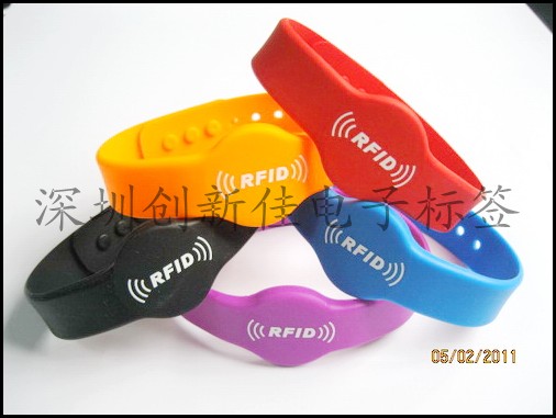 RFID硅胶）手腕带，RFID手表卡