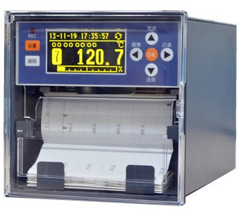 有纸记录仪打点打印走纸式曲线记录仪 温度湿度压力电流电压炉温