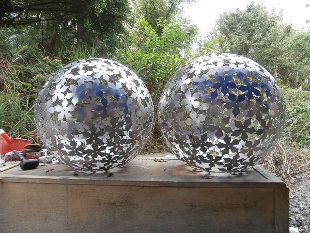 厂家专业定做不锈钢圆球 五角花瓣造型 各种几何造型圆球