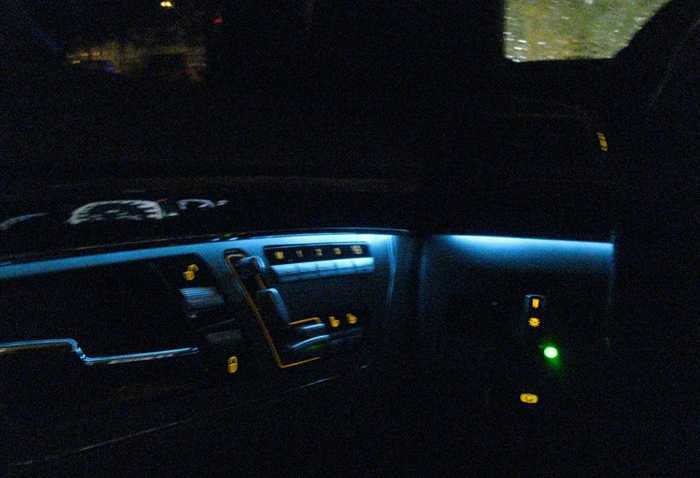 奔驰S300加装单色 三色氛围灯 S350装氛围灯 改装氛围灯