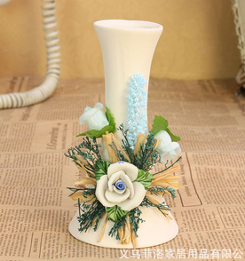 时尚创意小花瓶 陶瓷工艺品 花瓶花器批发 家居礼品