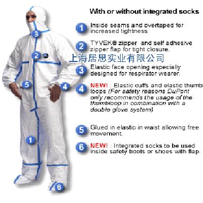 埃博拉病毒防护服 杜邦医用胶条防护服