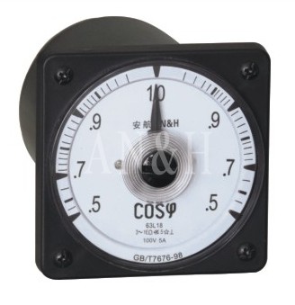 63L10-COS功率因素表，0.5-1.0-0.5COS， 63L10功率因素表， 安航船用仪表 张丝防震仪表