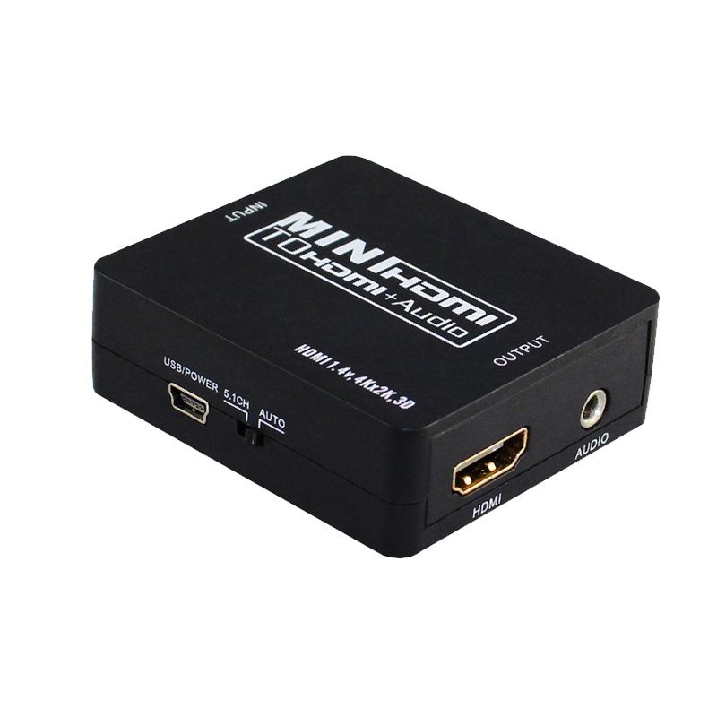 Mini HDMI 1.4 to HDMI +Audio Repeater