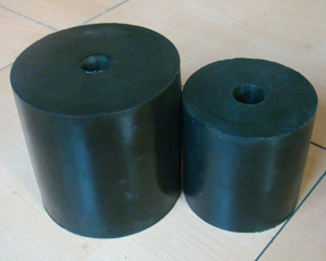 砖机**橡胶垫 黑色圆柱形橡胶减震垫 橡胶弹簧