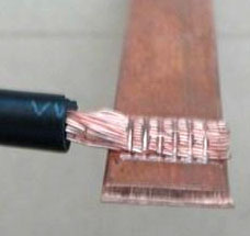 铜压线端子焊接机