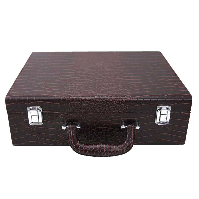 时尚鳄鱼纹商务酒盒，经典花纹红酒外包装，定制高档酒盒