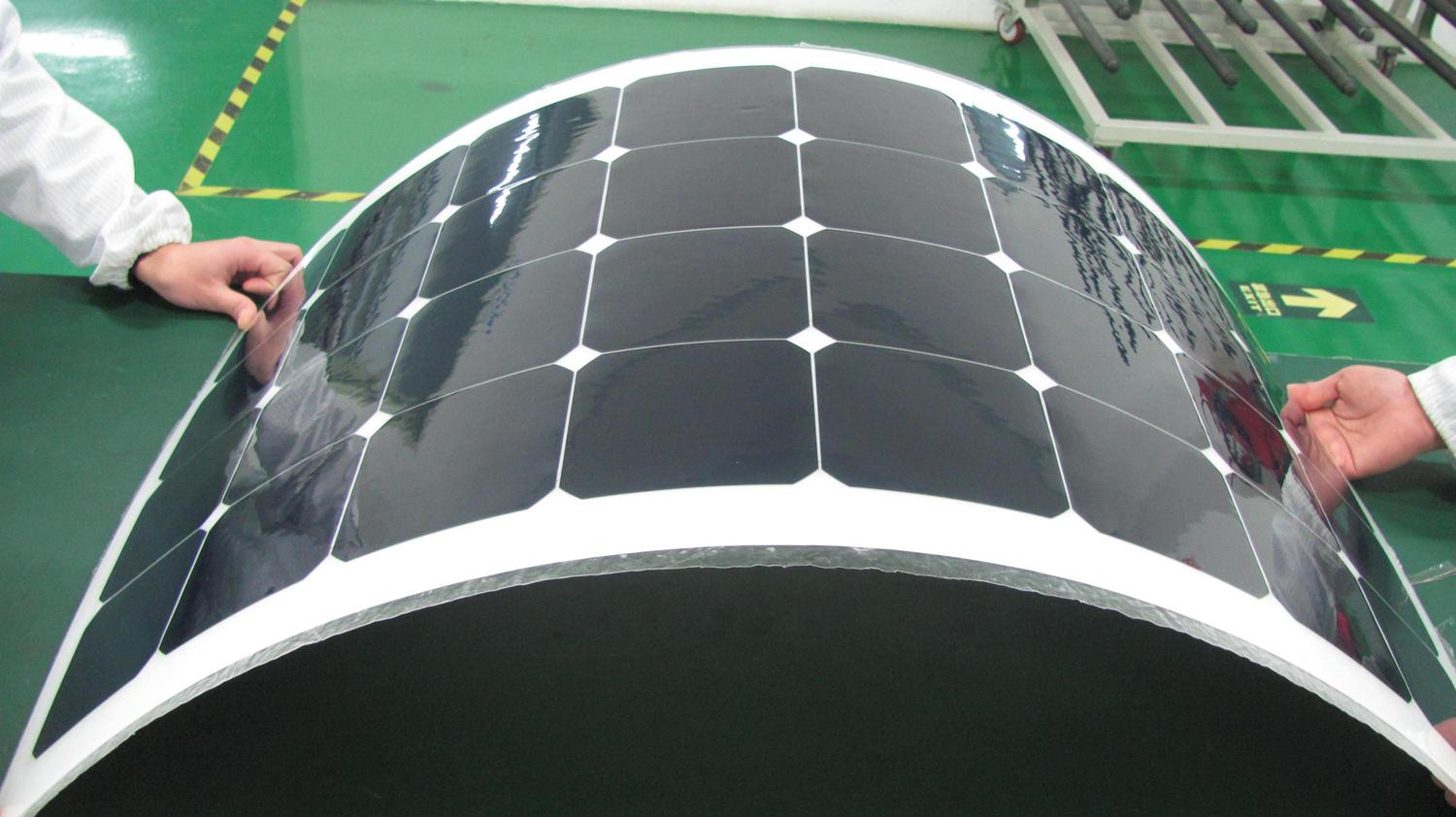 可弯曲太阳能电池板，高效可弯曲太阳能板，柔性太阳能电池板