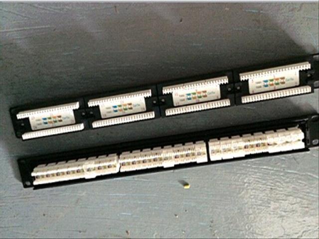 24芯机架式网络配线架，24芯网络配线架，RJ45机架式配线架