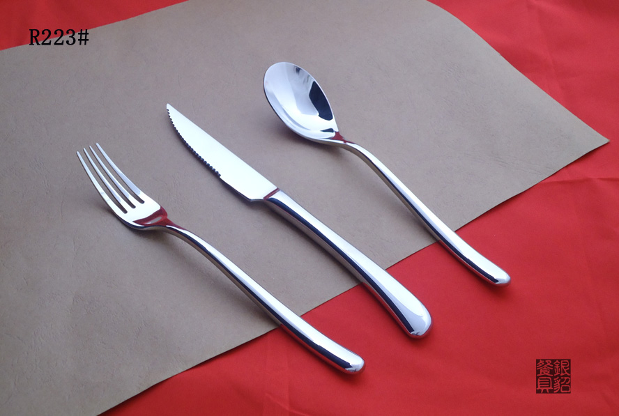 R223 BUDDHA纯钢无磁刀叉勺 不锈钢餐具 礼品刀叉