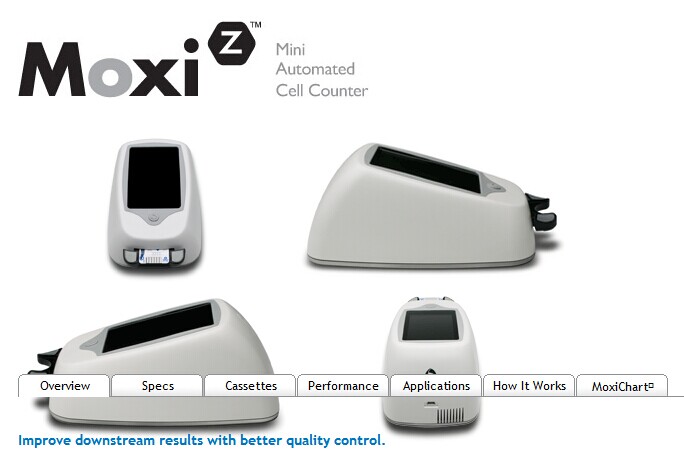 美国ORFLO MOXI Z细胞仪，MOXI Z细胞计数器，MOXI Z手持式细胞仪，MOXI Z手持式细胞计数器