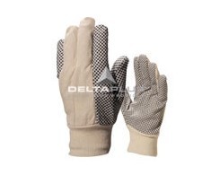 代尔塔 208007 PVC 防护手套 防滑手套 点塑手套