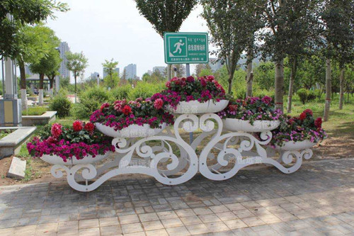 北京鸿恒远景|小区广场景观花架|立体组合花架